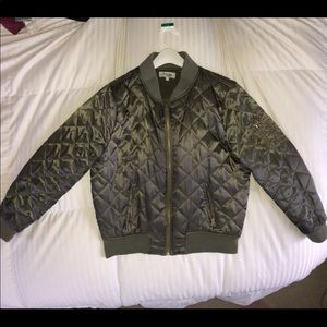 Olive Green Bomber Jacket